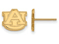 10k Yellow Gold Logoart Auburn University Extra Small Post Earrings