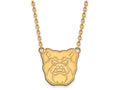 10k Yellow Gold Logoart Butler University Large Pendant Necklace