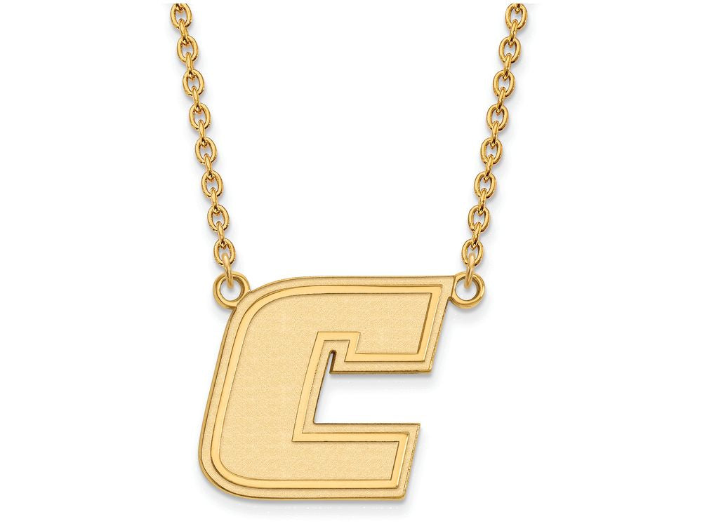 10k Yellow Gold Logoart The U Of Tennessee At Chattanooga Large  Pendant Necklace