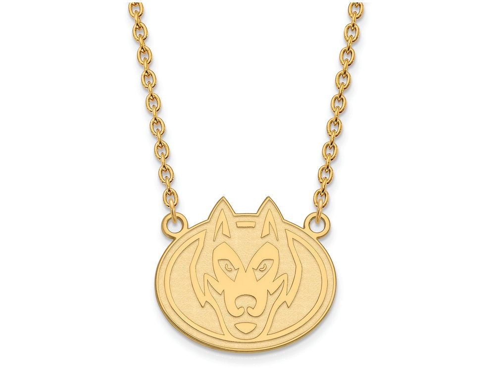 10k Yellow Gold Logoart St. Cloud State Large Pendant Necklace