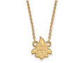 10k Yellow Gold Logoart University Of New Orleans Small Pendant Necklace