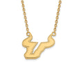 10k Yellow Gold Logoart University Of South Florida Large Pendant Necklace