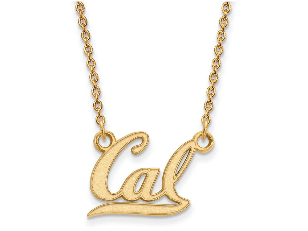 10k Yellow Gold Logoart University Of California Berkeley Small Pendant Necklace