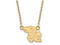 10k Yellow Gold Logoart University Of Kansas Small Pendant Necklace