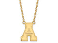 10k Yellow Gold Logoart Appalachian State University Large Pendant Necklace