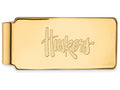 10k Yellow Gold Logoart University Of Nebraska Money Clip