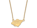 10k Yellow Gold Nhl Logoart Minnesota Wild Small Pendant Necklace