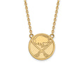 10k Yellow Gold Nhl Logoart Buffalo Sabres Large Pendant Necklace