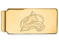 10k Yellow Gold Nhl Logoart Colorado Avalanche Money Clip