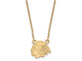 10k Yellow Gold Nhl Logoart Chicago Blackhawks Small Pendant Necklace