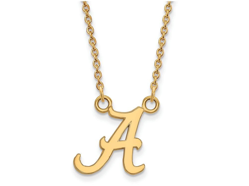 10k Yellow Gold Logoart University Of Alabama Small Pendant Necklace