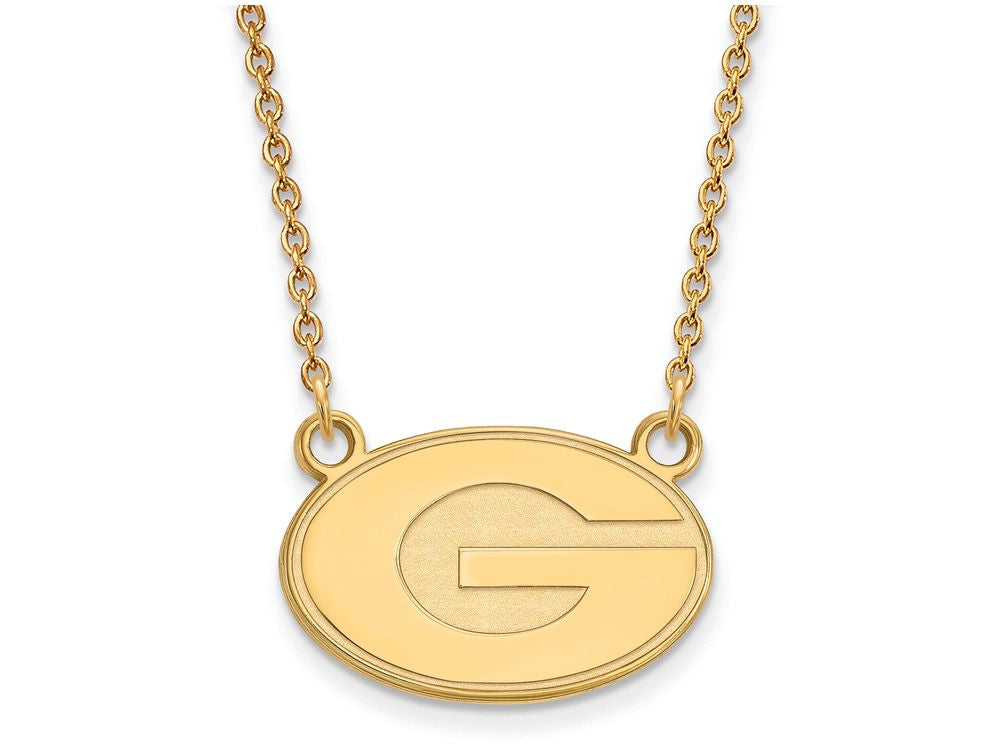 10k Yellow Gold Logoart University Of Georgia Small Pendant Necklace