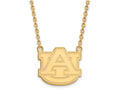 10k Yellow Gold Logoart Auburn University Large Pendant Necklace