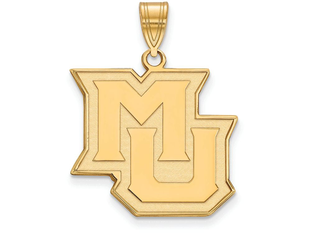 10k Yellow Gold Logoart Marquette University Large Pendant