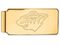 10k Yellow Gold Nhl Logoart Minnesota Wild Money Clip