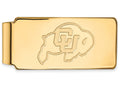 10k Yellow Gold Logoart University Of Colorado Money Clip