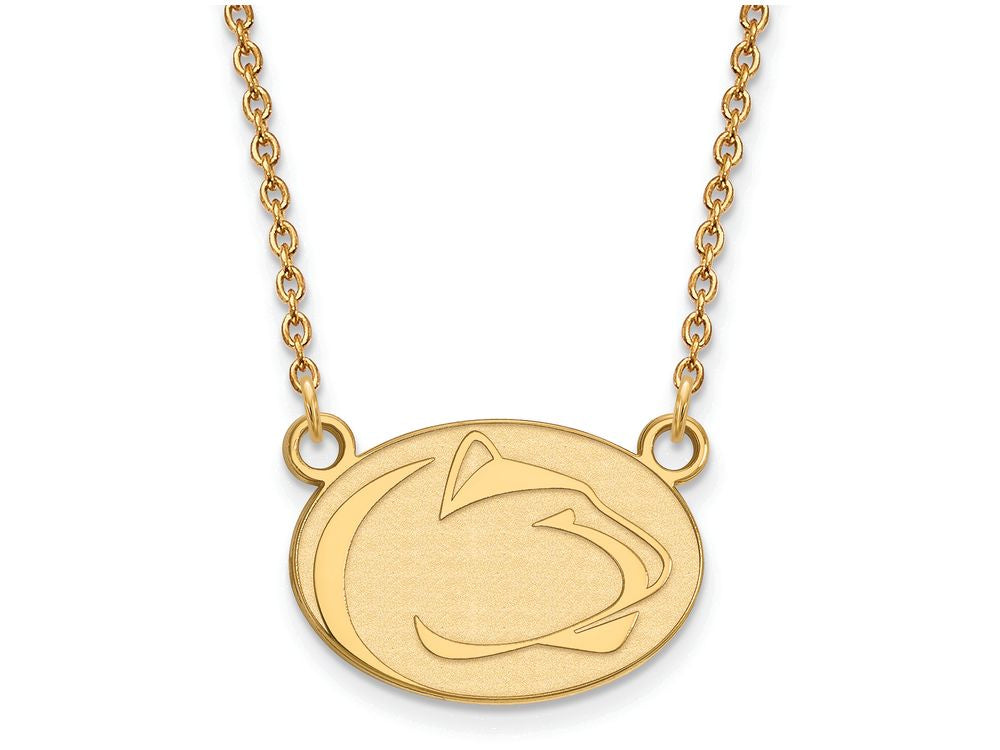 10k Yellow Gold Logoart Penn State University Small Pendant Necklace