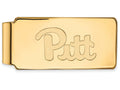 10k Yellow Gold Logoart University Of Pittsburgh Money Clip
