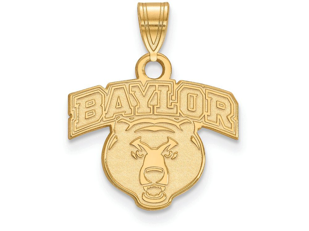 10k Yellow Gold Logoart Baylor University Small Pendant
