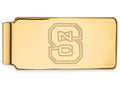 10k Yellow Gold Logoart North Carolina State University Money Clip