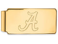 10k Yellow Gold Logoart University Of Alabama Money Clip