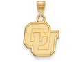10k Yellow Gold Logoart University Of Colorado Small Pendant