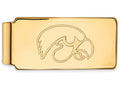 10k Yellow Gold Logoart University Of Iowa Money Clip
