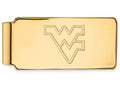 10k Yellow Gold Logoart West Virginia University Money Clip