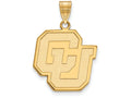 10k Yellow Gold Logoart University Of Colorado Large Pendant