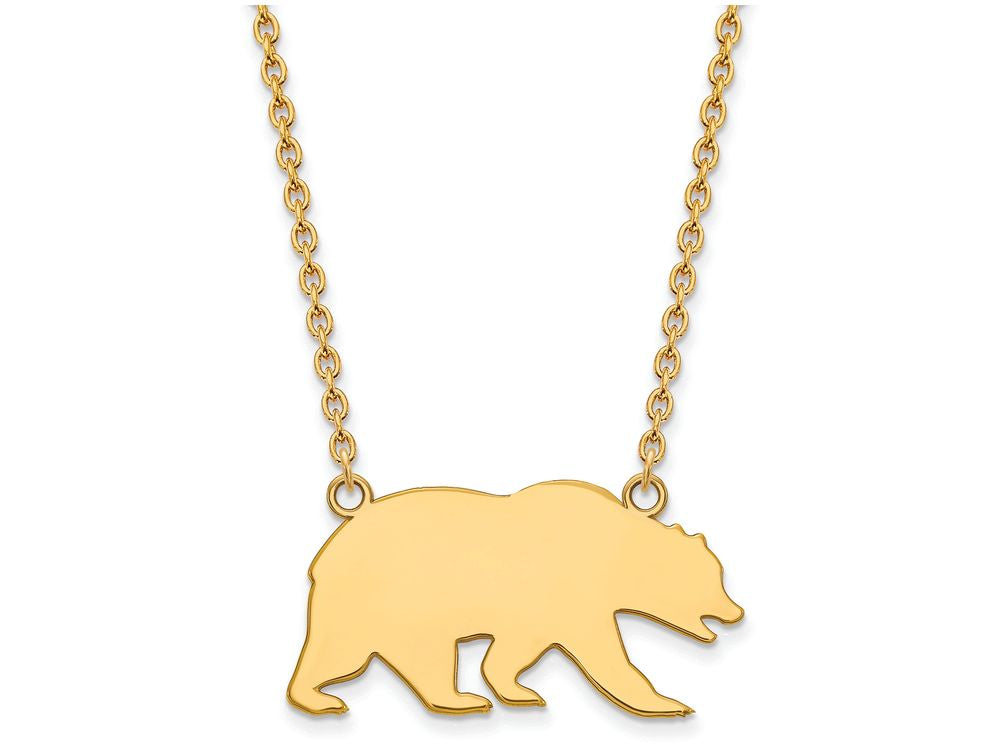 10k Yellow Gold Logoart University Of California Berkeley Large Pendant Necklace