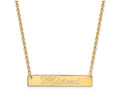 Logoart 10k Yellow Gold Miami University Bar Necklace