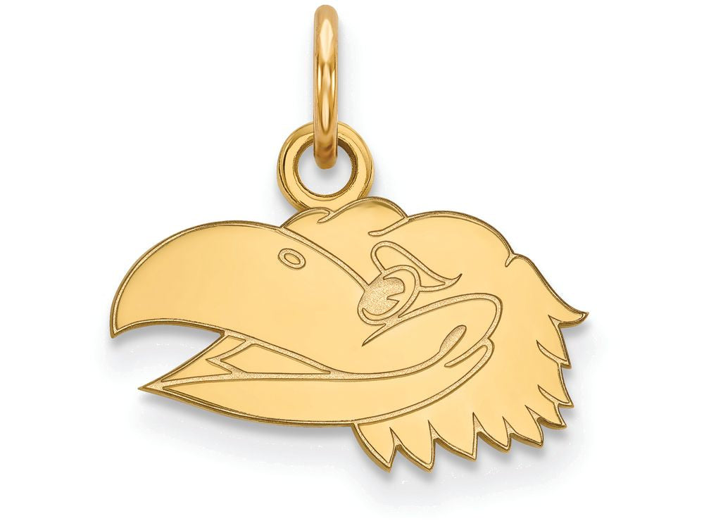 10k Yellow Gold Logoart University Of Kansas Extra Small Pendant