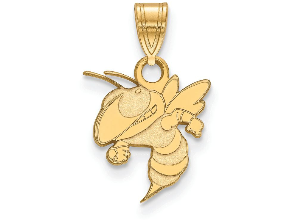 10k Yellow Gold Logoart Georgia Institute Of Technology Small Pendant