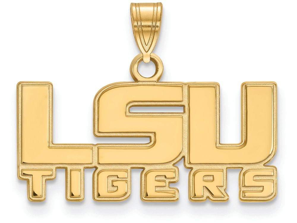 10k Yellow Gold Logoart Louisiana State University Small Pendant