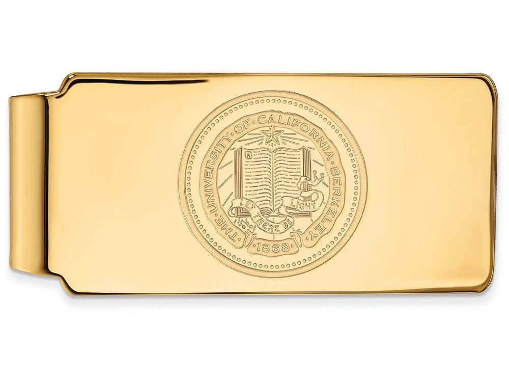 10k Yellow Gold Logoart University Of California Berkeley Money Clip Crest