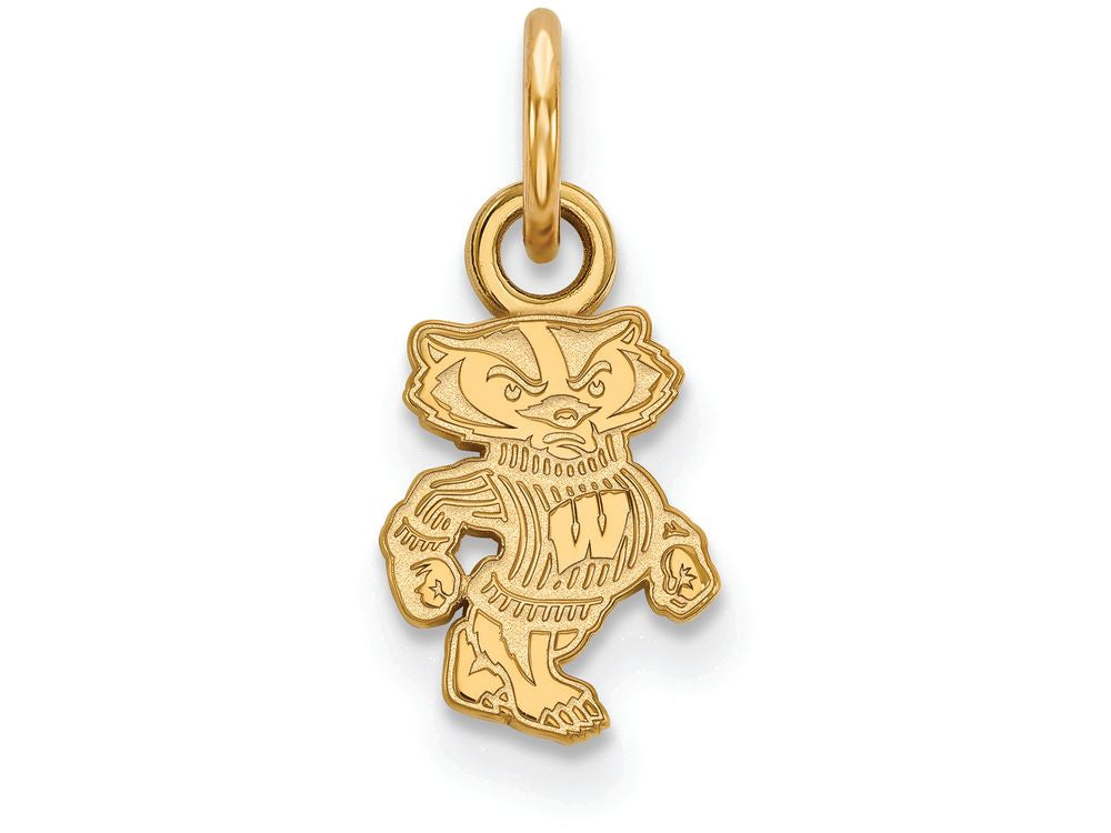 10k Yellow Gold Logoart University Of Wisconsin Extra Small Pendant