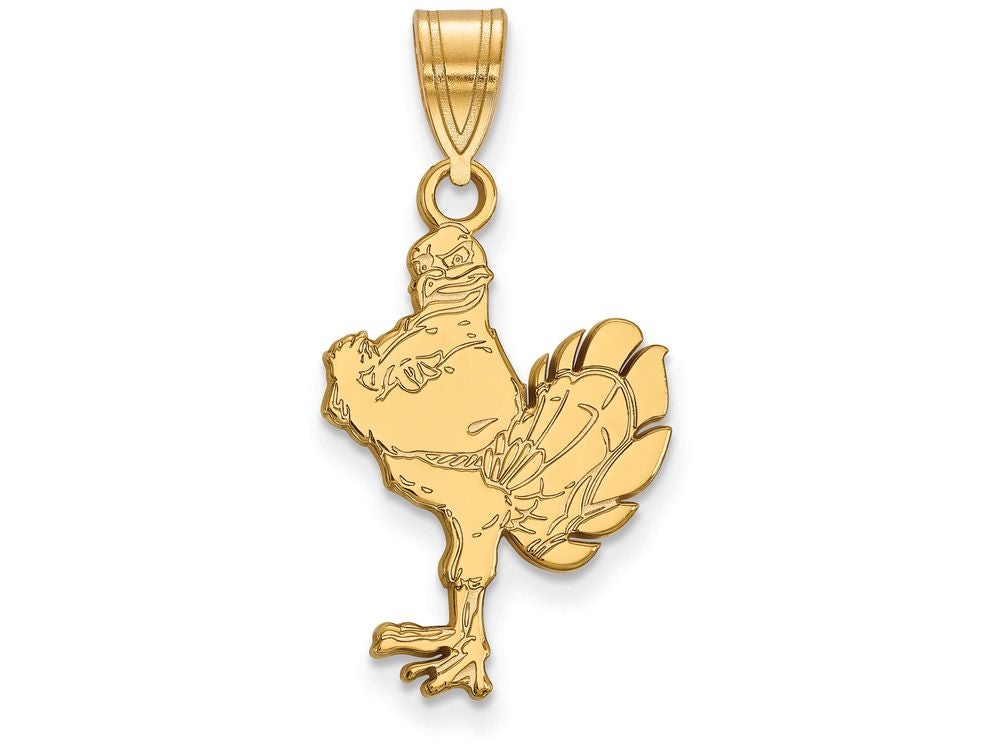 10k Yellow Gold Logoart Virginia Tech Large Pendant