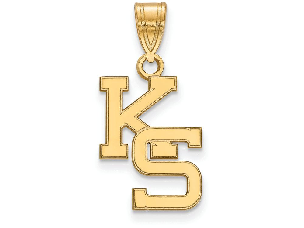 10k Yellow Gold Logoart Kansas State University Medium Pendant