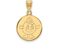 10k Yellow Gold Logoart Syracuse University Medium Disc Pendant