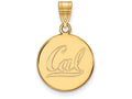 10k Yellow Gold Logoart University Of California Berkeley Medium Disc Pendant