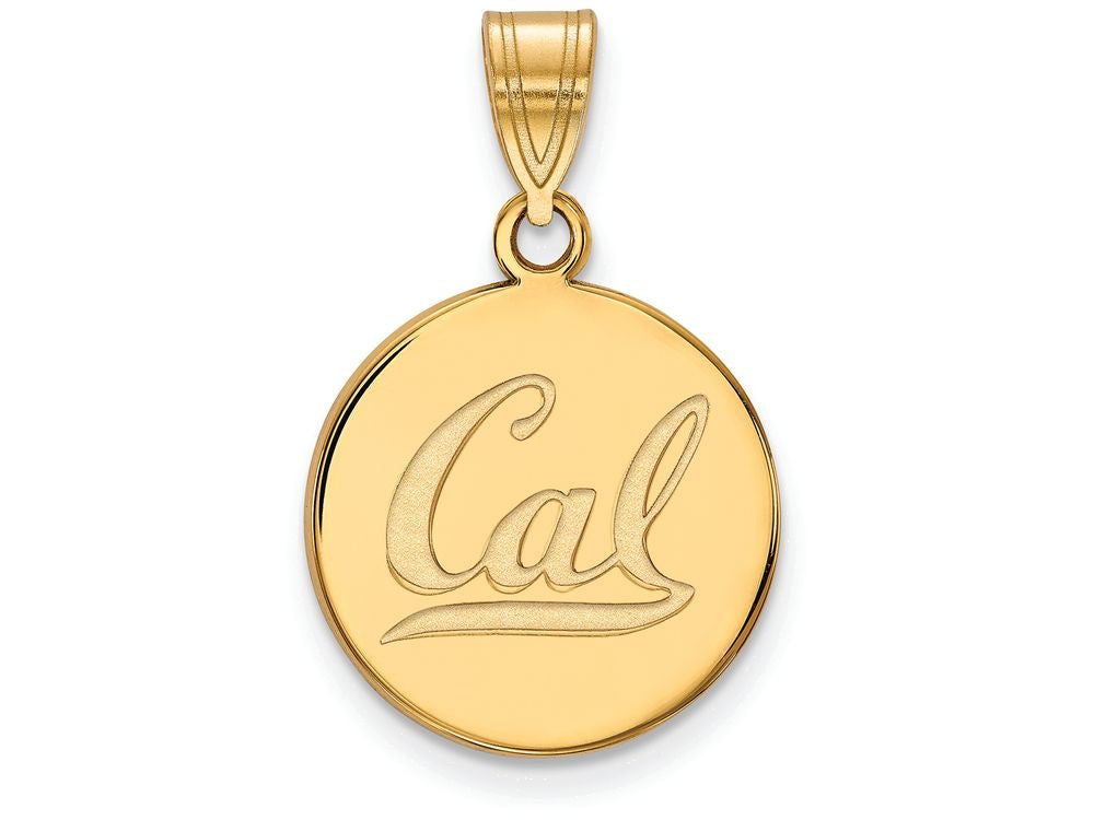 10k Yellow Gold Logoart University Of California Berkeley Medium Disc Pendant