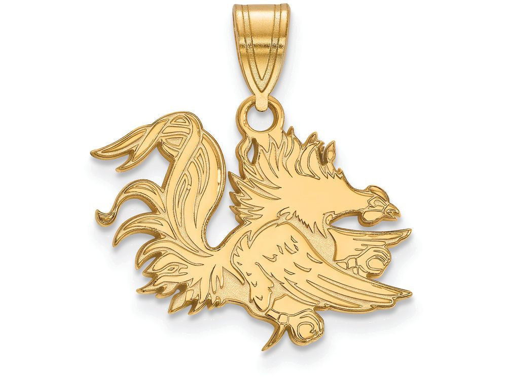 10k Yellow Gold Logoart University Of South Carolina Medium Pendant