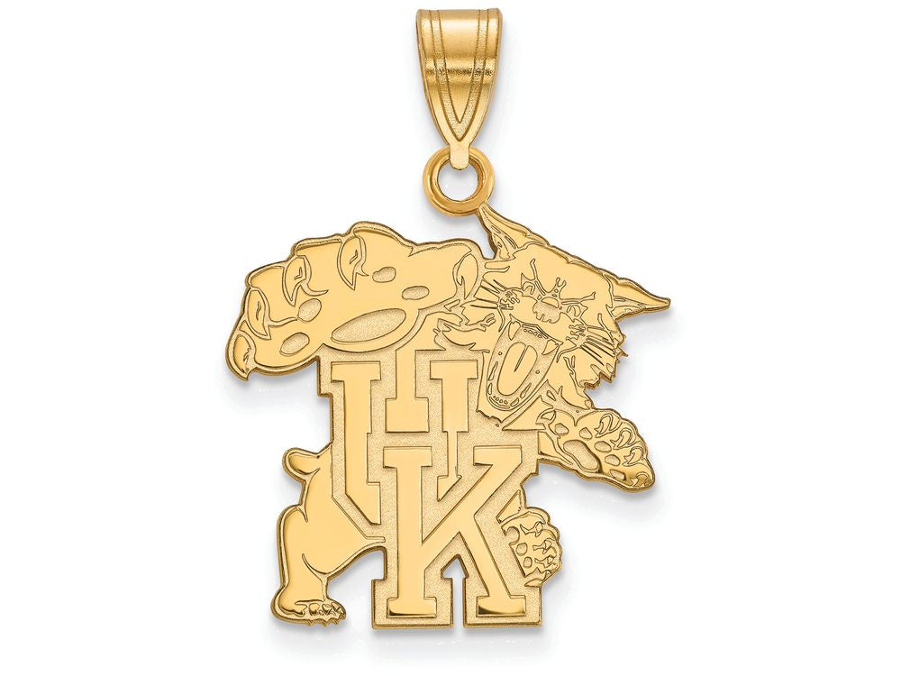 10k Yellow Gold Logoart University Of Kentucky Large Pendant