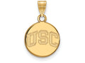 Logoart 10k Yellow Gold University Of Southern California Small Disc Pendant