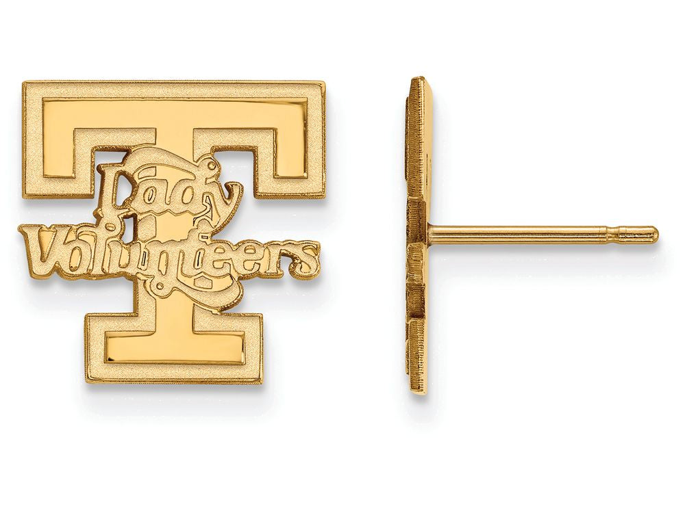 10k Yellow Gold Logoart University Of Tennessee Small Post Earrings