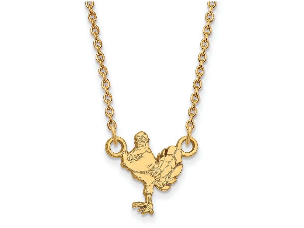 10k Yellow Gold Logoart Virginia Tech Small Pendant Necklace