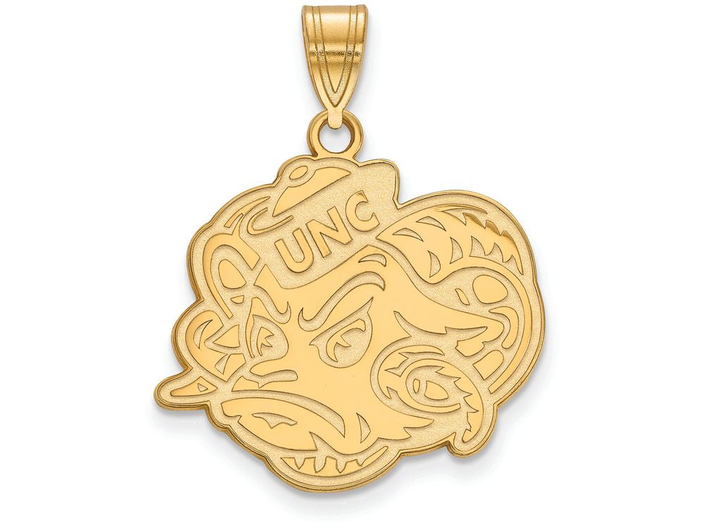 10k Yellow Gold Logoart University Of North Carolina Large Pendant