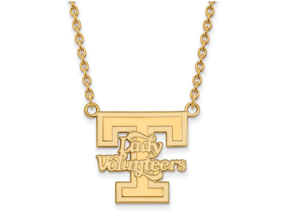 10k Yellow Gold Logoart University Of Tennessee Large Pendant Necklace