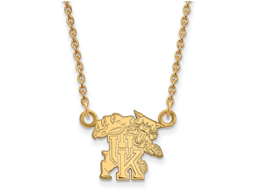 10k Yellow Gold Logoart University Of Kentucky Small Pendant Necklace