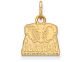 10k Yellow Gold Logoart University Of Alabama Extra Small Pendant